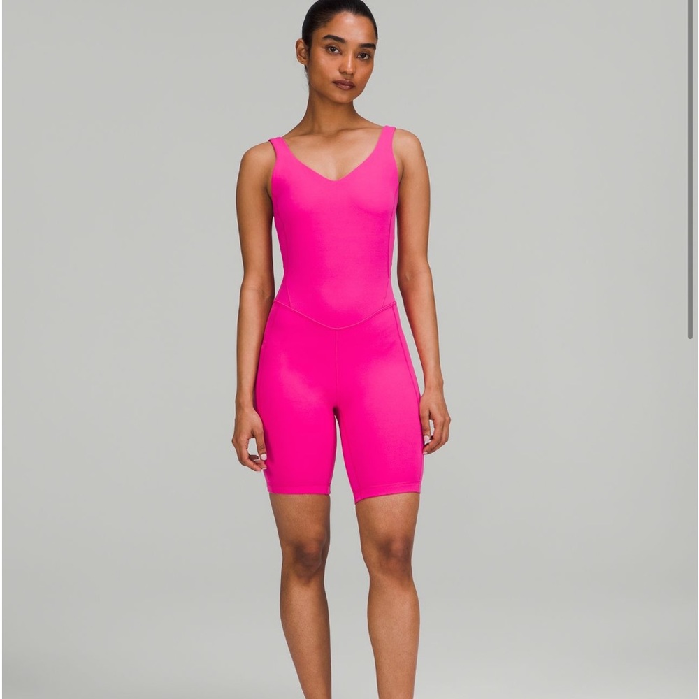 pink lululemon allign bodysuit